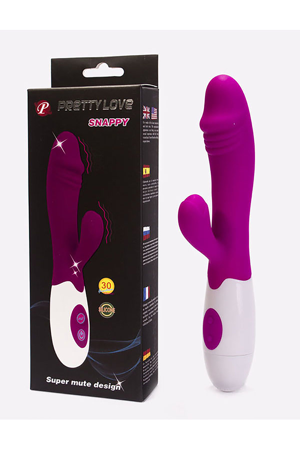Pretty Love Snappy silikonski vibrator sa dodatkom za klitoris D00681/ 255