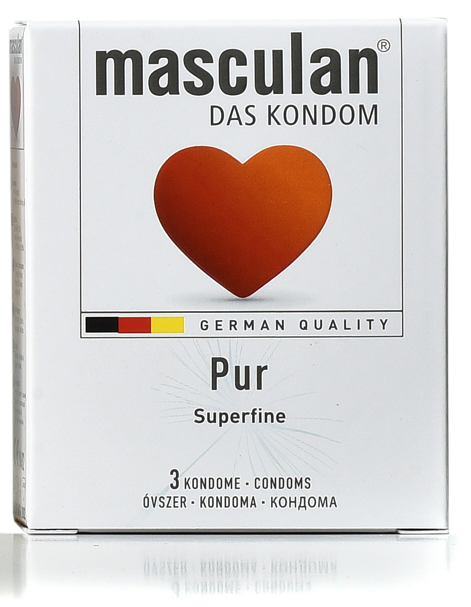 Masculan Pur super tanki kondomi pakovanje sa 3 kondoma